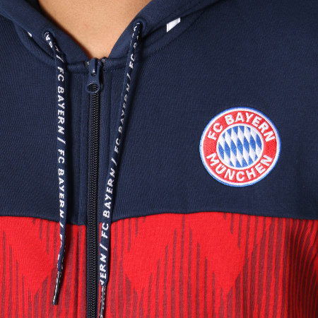 Adidas Sportswear - Sweat Zippé Capuche FC Bayern München DP4101 Bleu Marine 