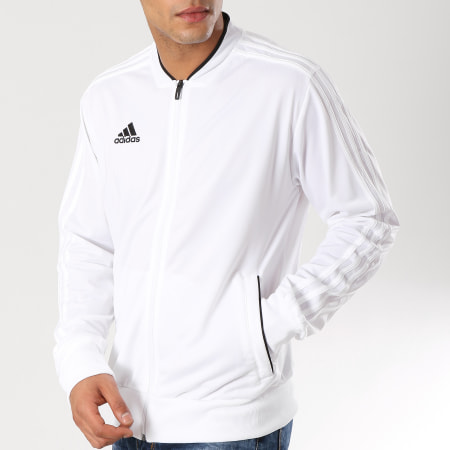 Adidas Sportswear - Veste Zippée Con18 PES Jacket BQ6515 Blanc