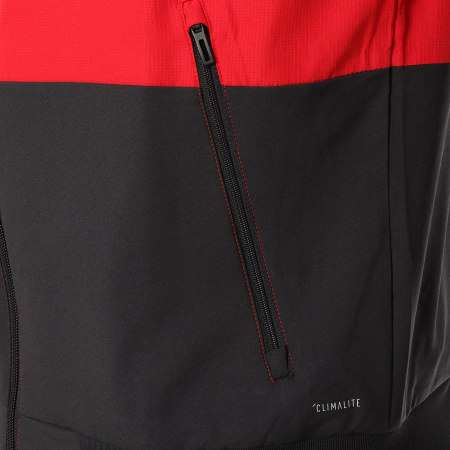 Adidas Performance - Veste Zippée Con18 PRE Jacket CF4308 Rouge Noir