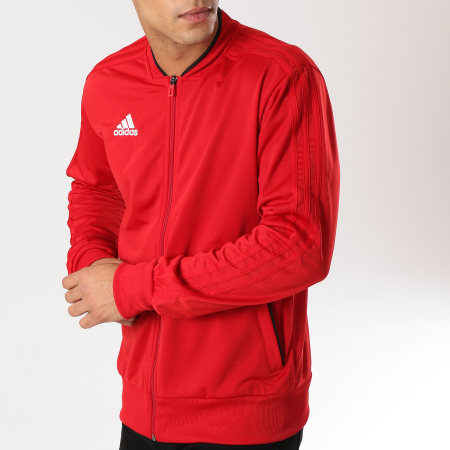 Adidas Sportswear - Veste Zippée Con18 PES Jacket CF4322 Rouge