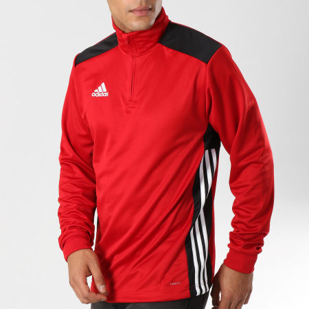 Adidas Sportswear - Sweat Col Zippé Regi18 TR Top CZ8651 Rouge