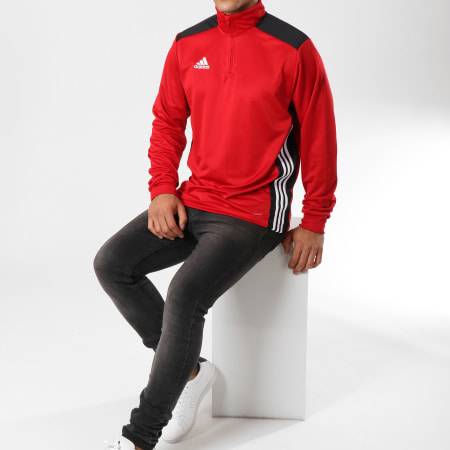 Adidas Sportswear - Sweat Col Zippé Regi18 TR Top CZ8651 Rouge