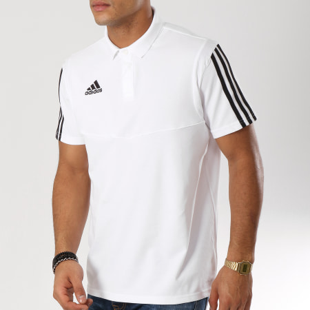 Adidas Sportswear - Polo Manches Courtes Tiro19 DU0870 Blanc