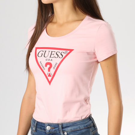 Guess - Tee Shirt Femme W91I03K6YW0 Rose