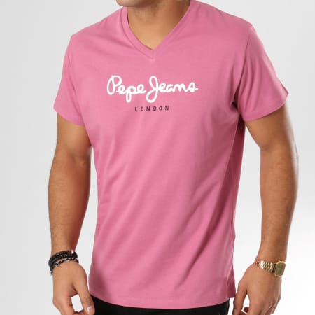 Pepe Jeans - Tee Shirt Eggo V Rose