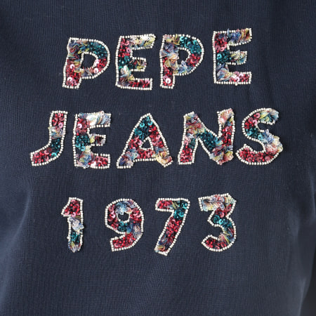 Pepe Jeans - Sweat Crewneck Femme Vickies Bleu Marine