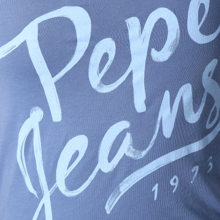 Pepe Jeans - Tee Shirt Femme Andrea Bleu Clair