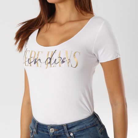 Pepe Jeans - Tee Shirt Femme Mona Blanc
