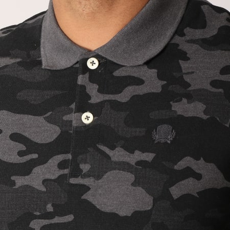 Produkt - Polo Manches Courtes GMS Glory Gris Anthracite Chiné Camouflage