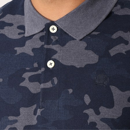 Produkt - Polo Manches Courtes GMS Glory Bleu Marine Chiné Camouflage