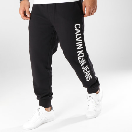Calvin Klein - Pantalon Jogging Institutional Side Logo 0451 Noir