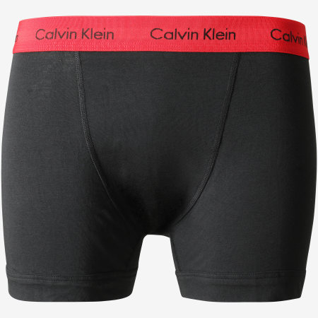 Calvin Klein - Lot De 3 Boxers Cotton Stretch U2662G Noir Rouge Bleu Marine 