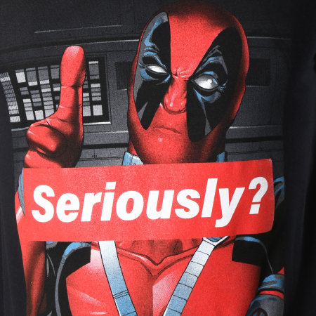 Deadpool - Tee Shirt Seriously Noir