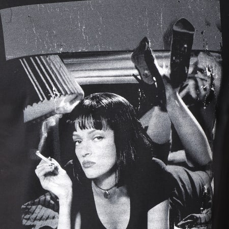 Pulp Fiction - Tee Shirt Black Poster Noir