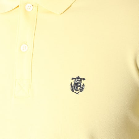 Selected - Polo Manches Courtes Haro Embroidery Jaune Pastel
