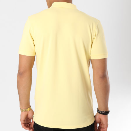 Selected - Polo Manches Courtes Haro Embroidery Jaune Pastel