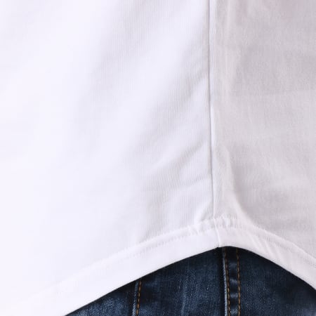 Sinners Attire - Tee Shirt Oversize Bandes Brodées Tape Panel Blanc Noir