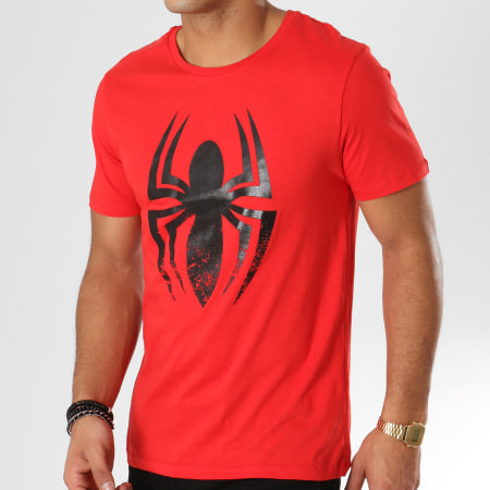 Spiderman - Tee Shirt Spider Logo Rouge