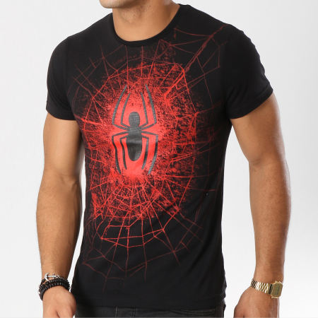 Spiderman - Tee Shirt Spiderman 2017 Noir Rouge