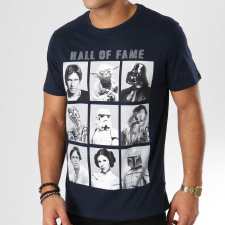 Star Wars - Tee Shirt Hall Of Fame 1977 Bleu Marine
