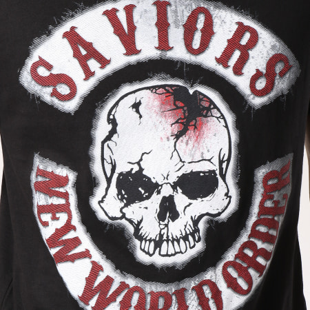 The Walking Dead - Tee Shirt Savior Patches Noir