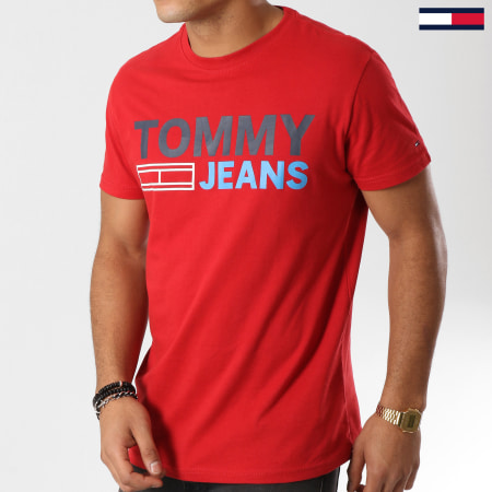 Tommy Hilfiger - Tee Shirt Essential Logo 4528 Rouge