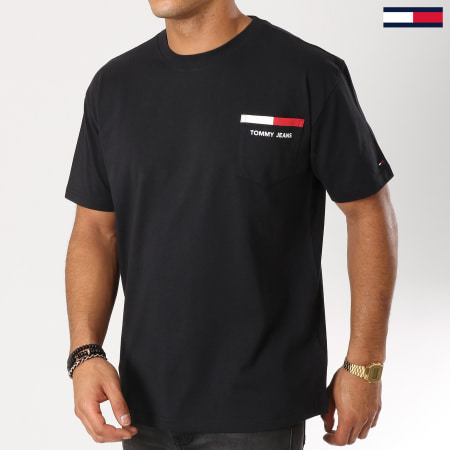 Tommy Hilfiger - Tee Shirt Poche Back Stripe 5560 Noir