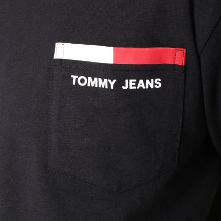 Tommy Hilfiger - Tee Shirt Poche Back Stripe 5560 Noir
