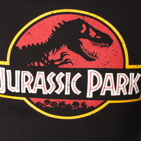 Jurassic Park - Sweat Capuche Vintage Logo Noir