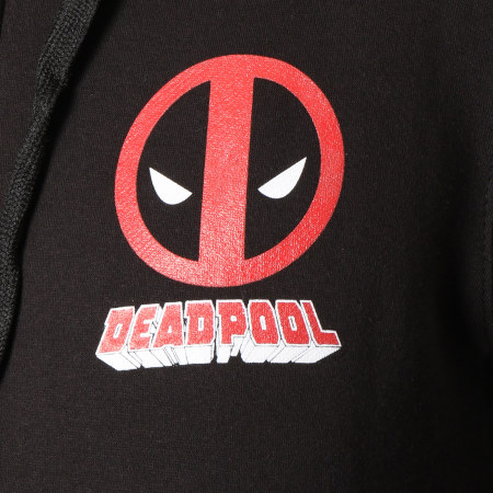 Deadpool - Sweat Zippé Capuche Logo Noir