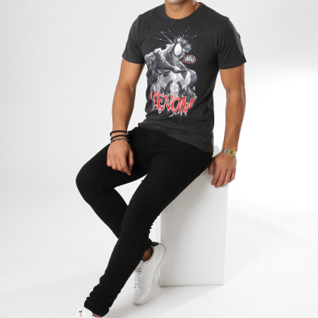 Spiderman - Tee Shirt Venom Is Back Gris Anthracite Chiné