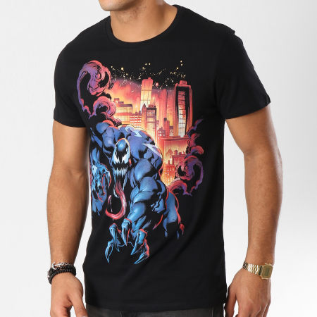 Spiderman - Tee Shirt City Fire Noir