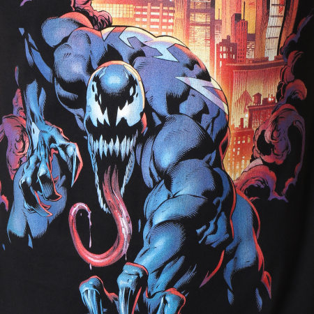 Spiderman - Tee Shirt City Fire Noir