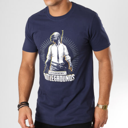 PlayerUnknown's Battlegrounds - Tee Shirt Level 3 Bleu Marine