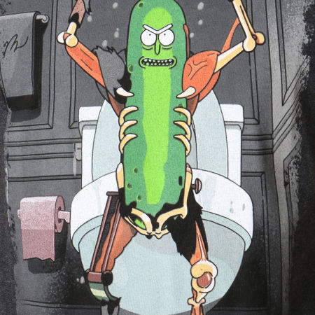 Séries TV et Films - Tee Shirt The Adventures Of Pickle Gris Anthracite Chiné