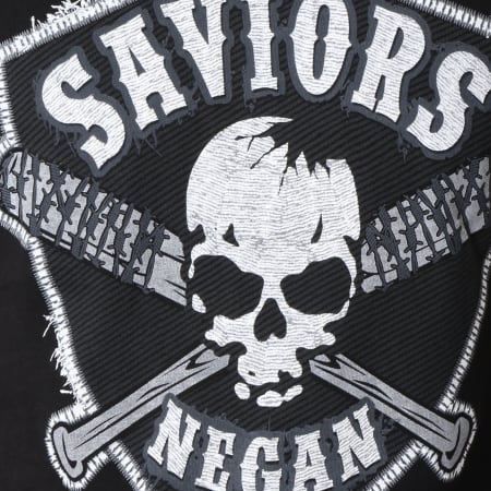 The Walking Dead - Tee Shirt Saviors Negan Noir