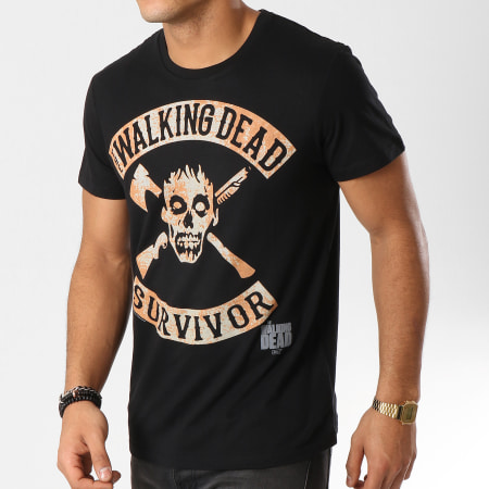 The Walking Dead - Tee Shirt Survivor Noir