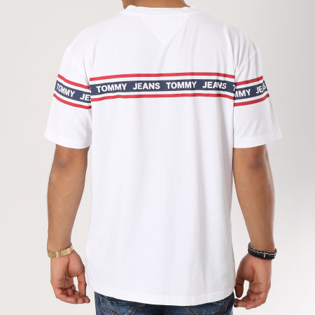 Tommy Hilfiger - Tee Shirt Avec Bandes Essential Tape 5559 Blanc