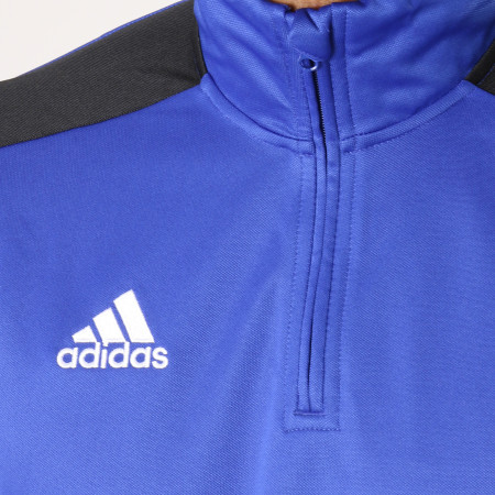 Adidas Sportswear - Tee Shirt Manches Longues De Sport Regi18 CZ8649 Bleu Roi Noir Blanc