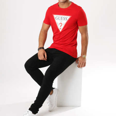 Guess - Tee Shirt M91I29I3Z00 Rouge
