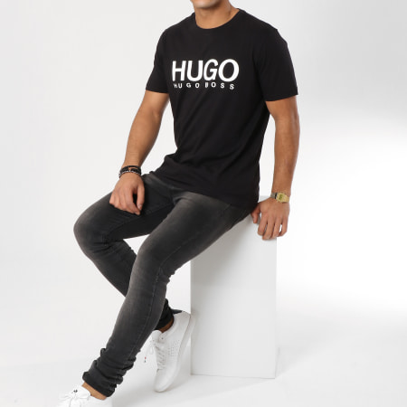 HUGO - Tee Shirt Dolive 50387414 Noir Blanc