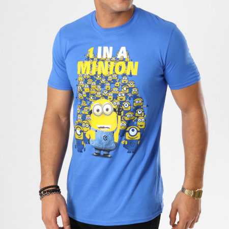 Les Minions - Tee Shirt 1 In A Minion Bleu Roi