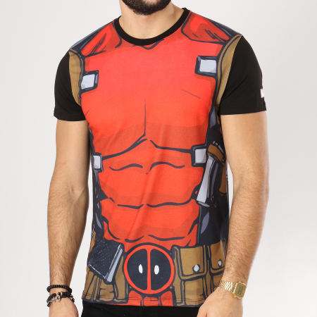 Deadpool - Tee Shirt Deadpool's Suit Rouge