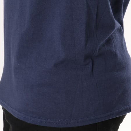 Captain America - Tee Shirt Cracked Shiel Bleu Marine