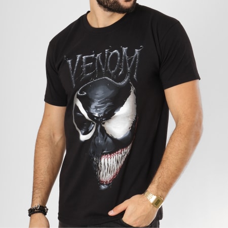 Spiderman - Tee Shirt Venom 2 Faced Noir