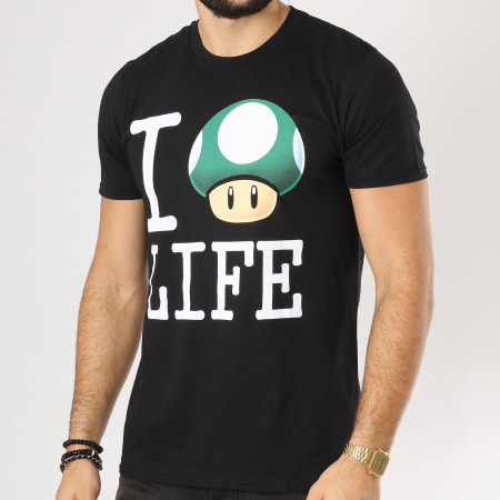 Super Mario - Tee Shirt Life Noir