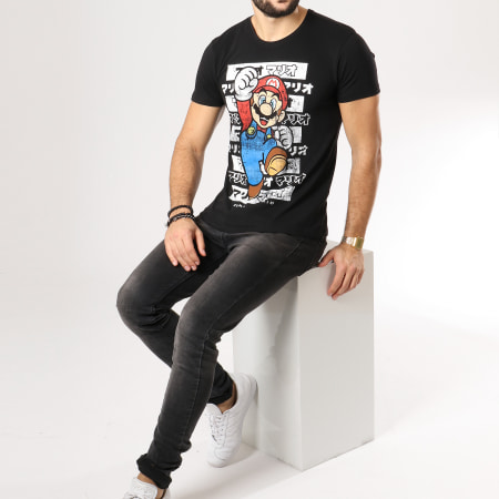 Super Mario - Tee Shirt Kanto Noir