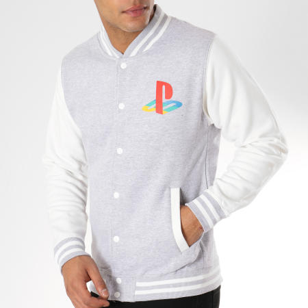 Playstation - Teddy PS Since 94 Gris Chiné Blanc