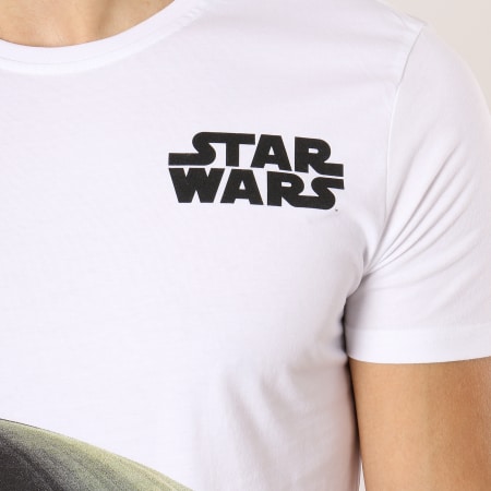 Star Wars - Tee Shirt Frontprint Death Star Blanc Gris Anthracite