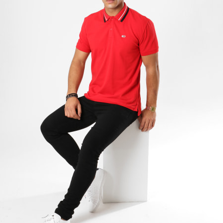 Tommy Hilfiger - Polo Manches Courtes Tommy Classics 5509 Rouge